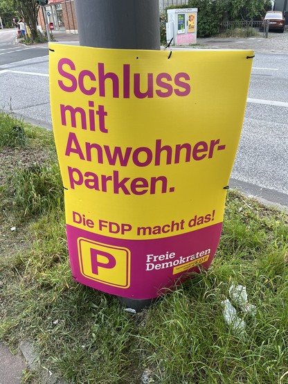 Schluss
mit
Anwohner-
parken.
Die FDP macht das!
