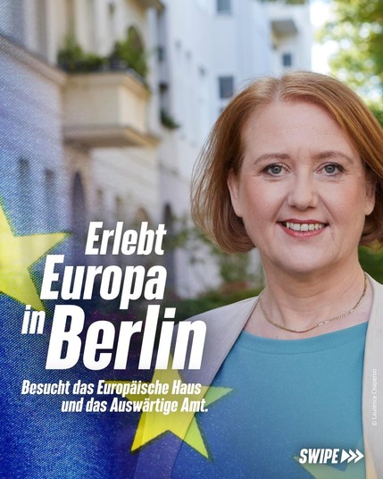 Bild von Lisa Paus
Text Erlebt Europa in Berlin
Besucht das Europäische Haus und das Auswärtige Amt