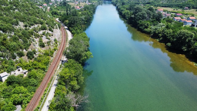 River and rail line 