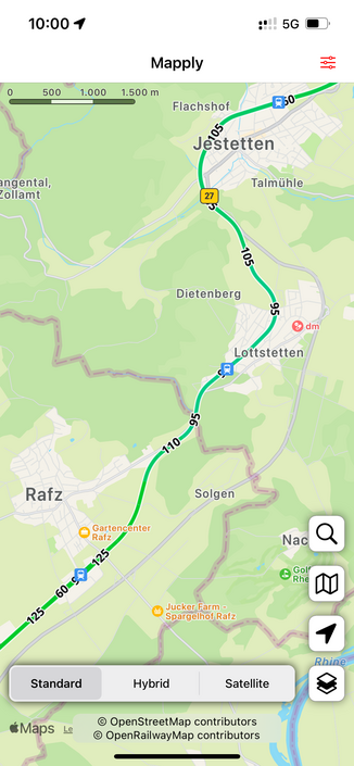 Track around Rafz 