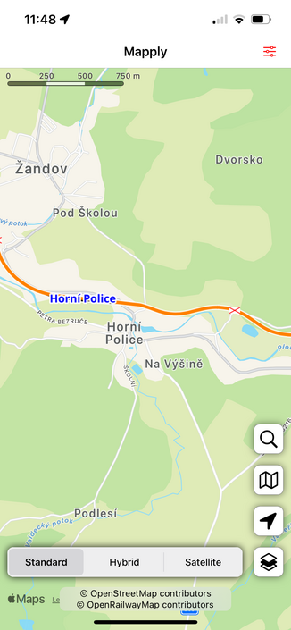 A Czech station called Horní Police 