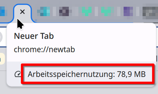 Ein Ausschnitt eines Screenshots zeigt eine on-mouse-over Einblendung zu einem 